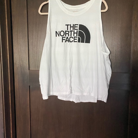 The North Face Women's White Muscle Tee - Picture 1 of 3